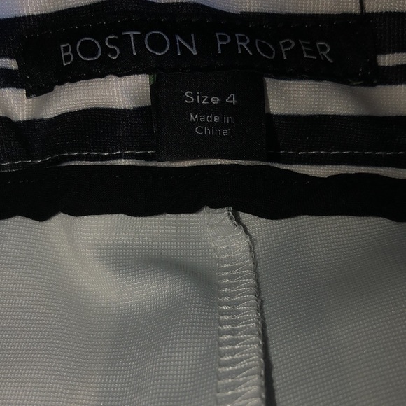 Boston Proper Women’s Striped Flare Leg Pants - Picture 3 of 6